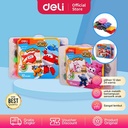Deli Soft Clay / Mainan Anak Lilin Super Wings Berbagai Warna ED854X4