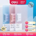 Deli File Folder Jepit Jepitan Tunggal /Ganda Warna Pastel 6451X