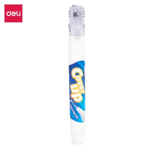 Deli E7286 Tip X-Correction Pen Steel Tip 8ml White Bottle
