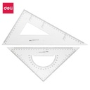 Deli E6430 Drafting/Penggaris-Set Square 2pcs 28cm