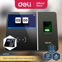 Deli Mesin Absensi Sidik Jari Fingerprint Wajah Kartu RFID E13750