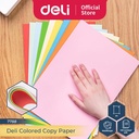 Deli Kertas Print Fotocopy Berwarna A4 80gsm 5 Warna 100 Lembar 7788
