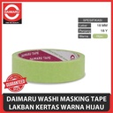 Daimaru Washi Masking Tape Lakban Kertas Warna Hijau 18 mm x 18 Yard
