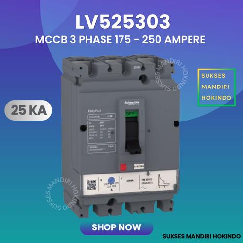 MCCB 3P 250A 3 Phase 250 Ampere Breaker CVS250B LV525303 25kA Schneider Original