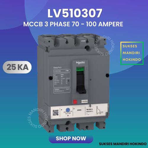 MCCB 3P 100A 3 Phase 100 Ampere Breaker CVS100B LV510307 25kA Schneider Original