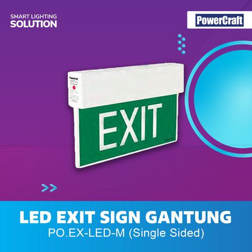 Powercraft Lampu Gantung Exit 1.2 W 1 Sisi ( Single Sided )