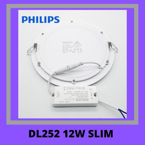 PHILIPS DL252 SLIM 12W NATURAL WHITE - CAHAYA PUTIH SEMU / 4000 KELVIN