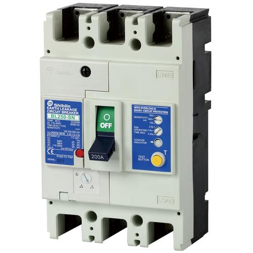 ELCB MCCB BL250-SN (adj. 30mA / 100mA / 500mA) 4P 175A ~ 250A Shihlin