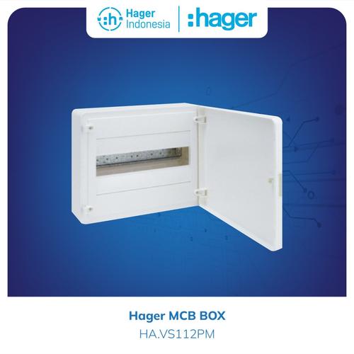 Hager Box MCB 12 Group Outbow Plain - VS112PM