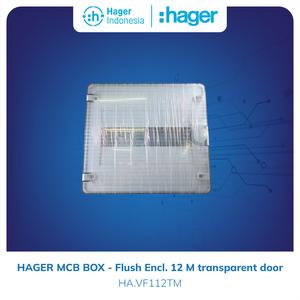 Hager Box MCB 12 Group Inbow Transparant - VF112TM