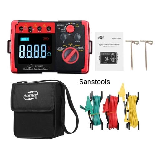 Benetech GT5105A Digital Earth Resistance tester GT-5105A Original Grounding tester uji ketahanan tanah model 4105A