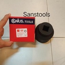 Genius impact socket drive 1" x 65mm mata sock hitam 65 mm sok germany