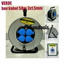 Box kabel roll 50m Verde 3x1,5mm cable gulung 50 meter 50 m original