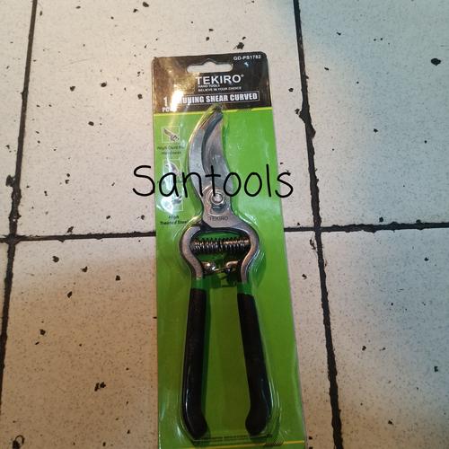 Tekiro pruning shear curved gunting dahan bengkok 8" ranting Original