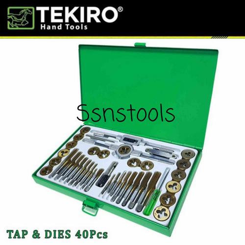 Tap & dies set Tekiro alat snai senai taps die kit drat baut Original