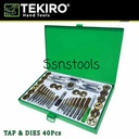 Tap & dies set Tekiro alat snai senai taps die kit drat baut Original