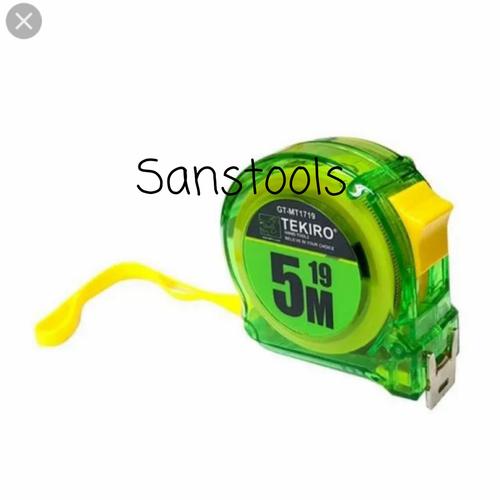 Meteran tekiro 5m Measuring tape 5 m meter tukang transparan GT-MT1719