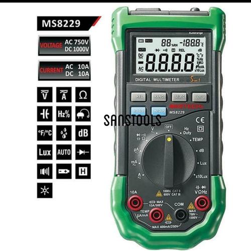 Mastech MS8229 Multimeter 5 in 1 sound lux meter hygrometer MS-8229