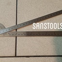 mistar penggaris busur derajat protractor 12" panjang 30cm 300mm