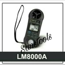 Lutron LM8000A 4 in 1 anemometer lux light meter hummidity LM8000 Ori