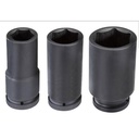 Deep impact socket Drive 1" x 41mm Germany mata sock wrench hitam