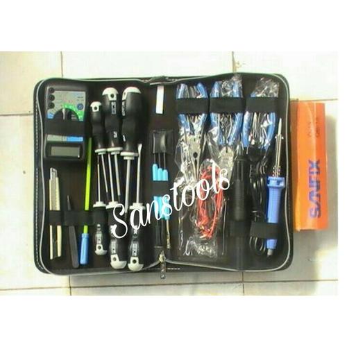 SANFIX Q-18 electrical tool kit toolkit set LISTRIK Q18 ASLI TAIWAN