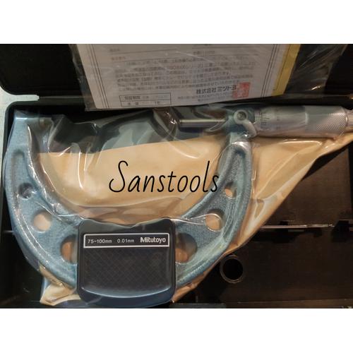 mikrometer outside micrometer 75-100mm MITUTOYO 103-140 UKUR KETEBALAN