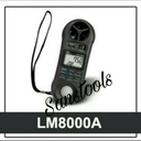LUTRON LM 8000A LIGHT LUX METER + ANEMOMETER + THERMOMETER GARANSI