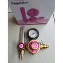 Regulator gas las Argon Omega asli kepala pressure meter Japan