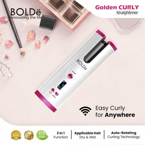 BOLDe Golden Curly Straightener