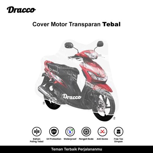 DRACCO cover motor YAMAHA MIO waterproof tebal transparan bening premium sarung motor MIO