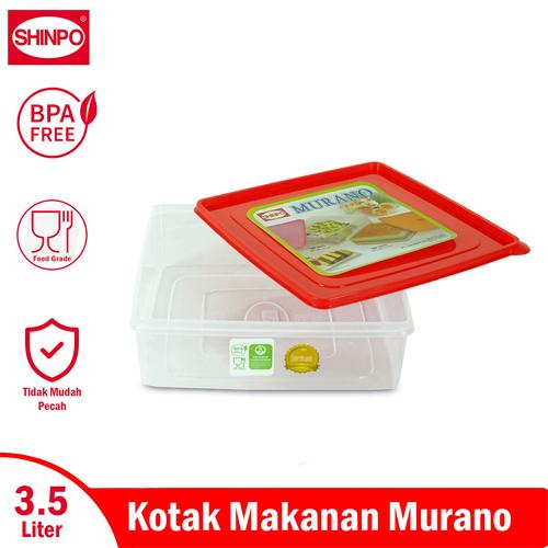 SHINPO Kotak Makanan Plastik 3.5 L Kotak Donat / Makanan Murano Food Storage SPO-SIP-307S