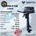 Mesin Tempel Outboard Tohatsu 5PK 2 Tak New Made In Japan Asli Ori