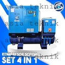 Kompresor Angin Screw Set 20HP Inverter