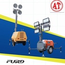 mobile tower light 4 x 400 watt LED trailer 7 meter heavy duty