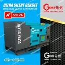 Genset silent 50 kva 40000 watt diesel heavy duty