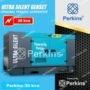 Genset silent perkins 30 kva berserfitikat