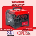 Genset mini 1000 watt Semi Silent Inverter Tsuzumi TG1500SSI RED