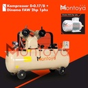 Kompresor Angin 2 Hp Komplit Dinamo 2 Hp 1 Phase MONTOYA D-0.178/8