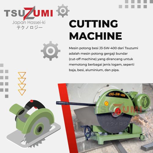 Cutting Machine 3 Hp 2,2 kw 220v J3G-SW-400 Tsuzumi