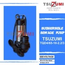 Pompa celup Submersible cutting air 4 inch 3 phase Tsuzumi Japan