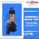 Pompa celup Submersible pump air cutting 3 inch 1 phase Tsuzumi Japan