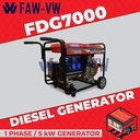 Genset Open Diesel 5000 5500 watt FAW FDG7000 - Tsuzumi Japan