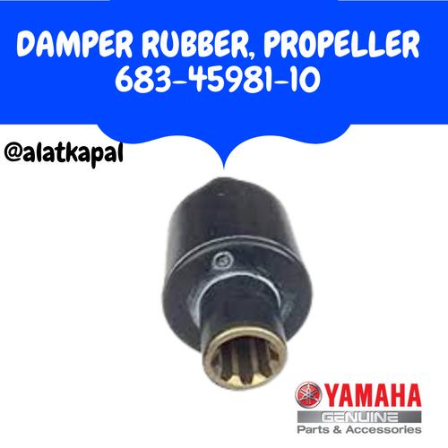DAMPER RUBBER PROPELLER 683-45981-10 UNTUK MESIN TEMPEL 15PK 2 TAK