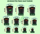 Polybag Plastik 15x15cm per 1 Kg