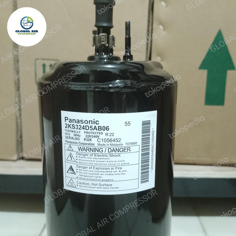Compressor Panasonic 2KS324D / 2KS324D5AB06 2PK R22 220V