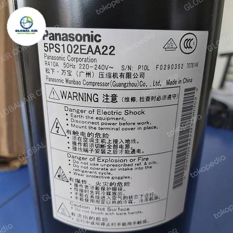 Compressor Panasonic 5PS102E / 5PS102EAA22 (1PK R410A 220V)