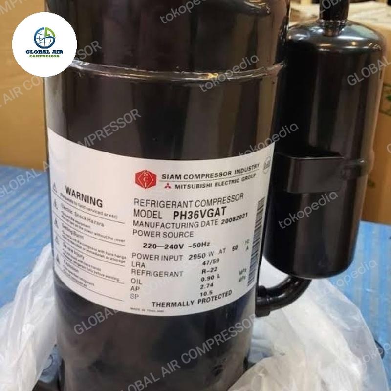 Compressor Mitsubishi SIAM PH36 / PH36VGAT 3PK R22 220V