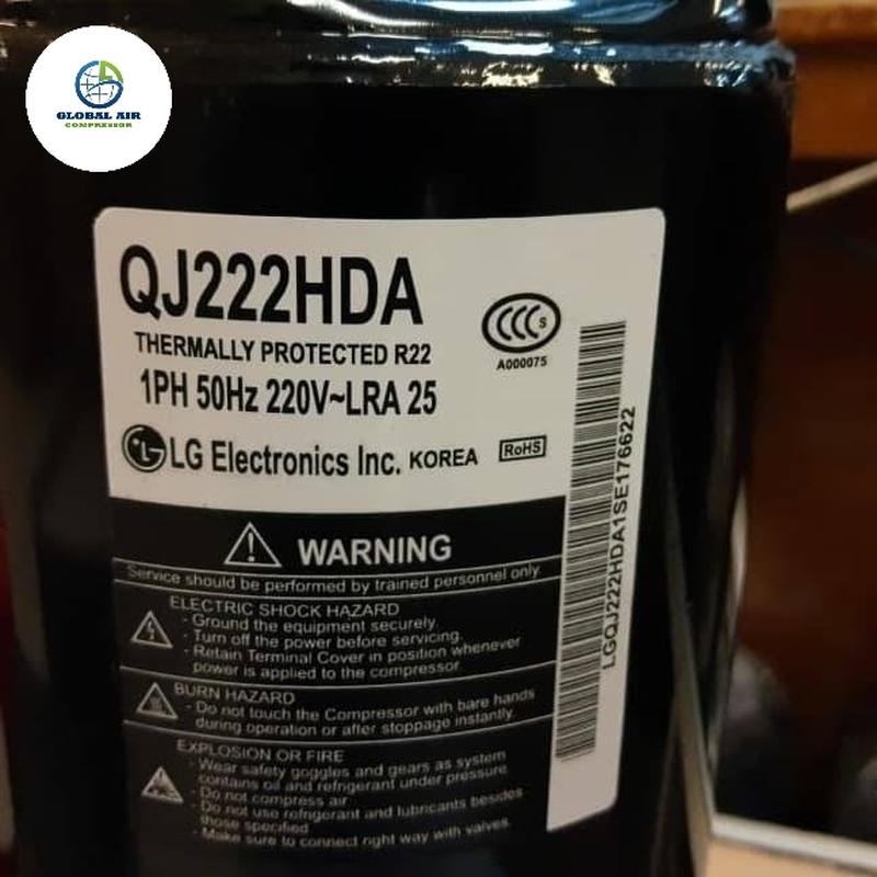 Compressor LG Qj222 / QJ222HDA 1,5PK 1PH R22