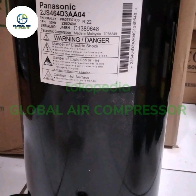 Compressor Panasonic 2JS464 / 2JS464D / 2JS464D3AA04 3PK 220V R22